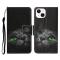  iPhone 14 Fodral Med Tryck Svart Katt