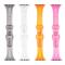  Apple Watch 42/44/45/46/49 mm CrystalFlex TPU Armband Rosa