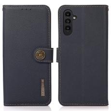 KHAZNEH KHAZNEH Samsung Galaxy S26 Fodral &Auml;kta L&auml;der Bl&aring;