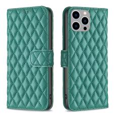  iPhone 15 Pro Max Fodral Diamond L&auml;der Gr&ouml;n