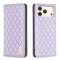 BINFEN BINFEN iPhone 17 Pro Max Fodral Diamond Flip Läder Lila