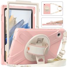  Galaxy Tab A8 10.5 Roterande X-Shape Hybrid Skal