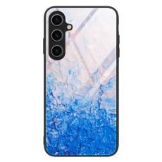  Samsung Galaxy A05s 4G Skal Marmor H&auml;rdat Glas Bl&aring;