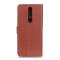  Nokia 2.4 - Litchi Läder Fodral - Brun