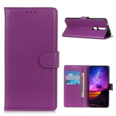  Nokia 2.4 - Litchi L&auml;der Fodral - Lila