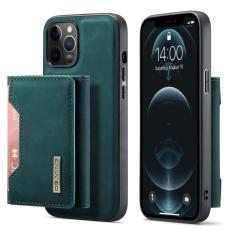 DG.MING iPhone 13 - DG.MING 2in1 Skal Magnetisk Avtagbart Kortfack - Gr&ouml;n