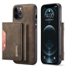 DG.MING iPhone 13 - DG.MING 2in1 Skal Magnetisk Avtagbart Kortfack - Brun