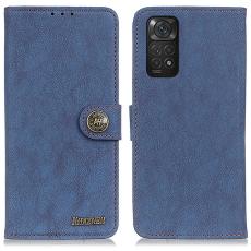 KHAZNEH KHAZNEH Xiaomi Redmi Note 11 4G Fodral Split L&auml;der Bl&aring;
