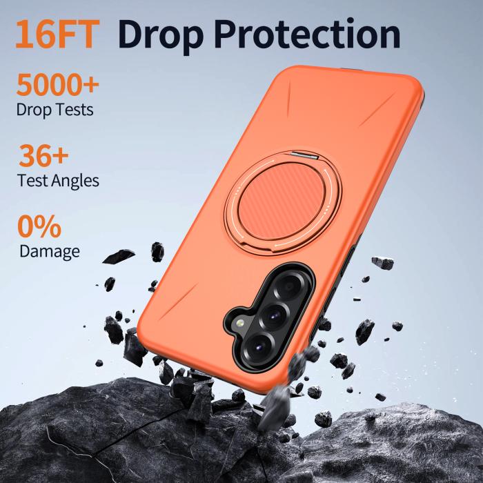 Bild 3,  Samsung Galaxy A27 5G Skal Magsafe Kickstand Orange