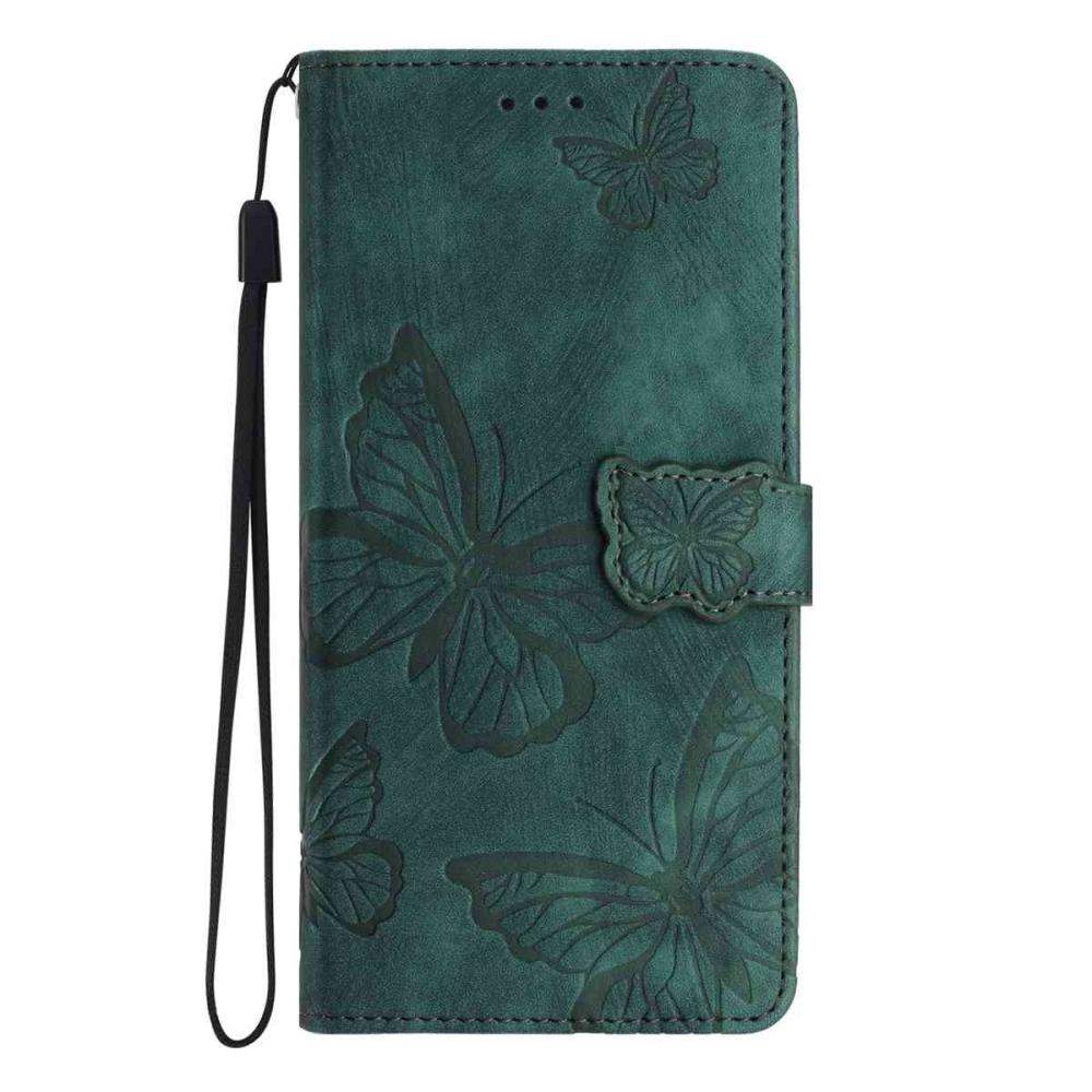  Sony Xperia 10 VII Fodral Fjäril Tryck Grön
