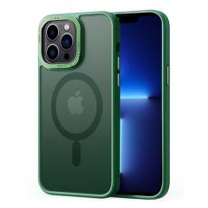  iPhone 13 Pro Max Skal MagSafe Hybrid Matt Gr&ouml;n