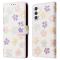  Samsung Galaxy S25 Fodral RFID Färgglada Blommor