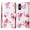  Samsung Galaxy A07 Fodral Läder Marmor Rosa