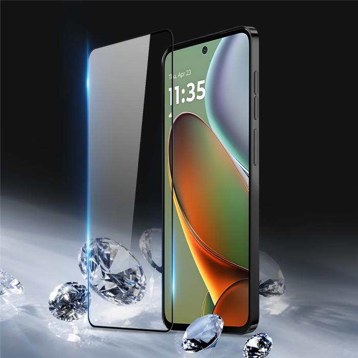 Bild 2,  Motorola Moto G15/G15 Power Skärmskydd Heltäckande Härdat Glas
