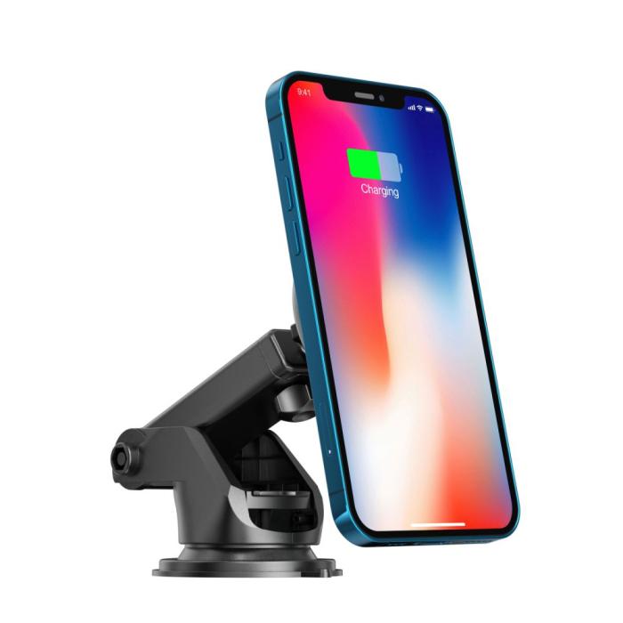 Bild 3, Tech-Protect Tech-Protect 15W Magnetisk MagSafe Billaddare Svart