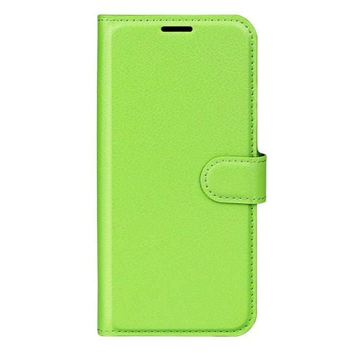 Bild 6,  Xiaomi Redmi 14C Fodral Litchi Läder Grön