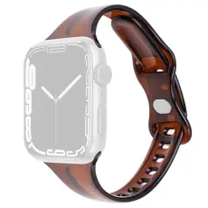  Apple Watch 42/44/45/46/49 mm CrystalFlex TPU Armband Brun