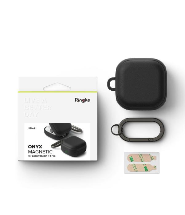 Bild 6, Ringke Ringke Galaxy Buds 4 / 4 Pro Skal MagSafe Onyx Svart