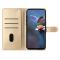  Samsung Galaxy S26 Ultra Fodral Med Blommigt Tryck Läder Guld
