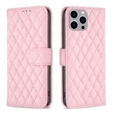  iPhone 15 Pro Max Fodral Diamond L&auml;der Rosa