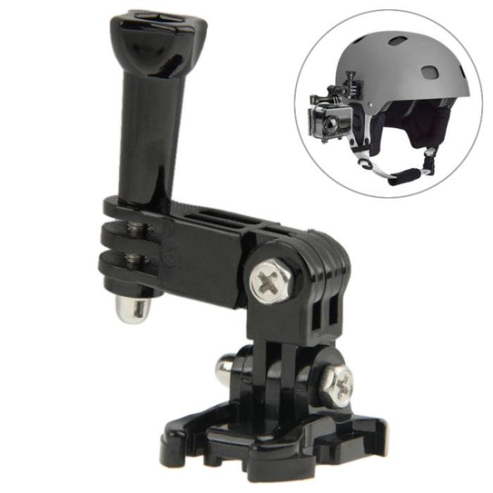 Bild 2,  GoPro/DJI/Insta360 Justerbart Fäste För Hjälm Svart