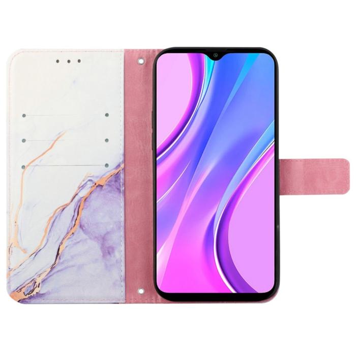 Bild 3,  Xiaomi 12T / 12T Pro Fodral Marmor Vit/Lila