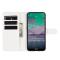  Nokia 3.4 - Litchi Läder Fodral - Vit
