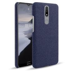  Nokia 2.4 - Tygbelagt Textur Skal - Bl&aring;