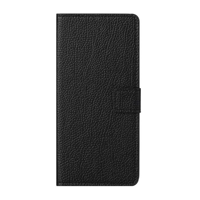 Bild 4,  Nokia 2.4 - Litchi Läder Fodral - Svart