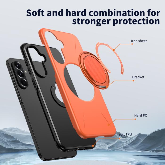 Bild 5,  Samsung Galaxy A27 5G Skal Magsafe Kickstand Orange