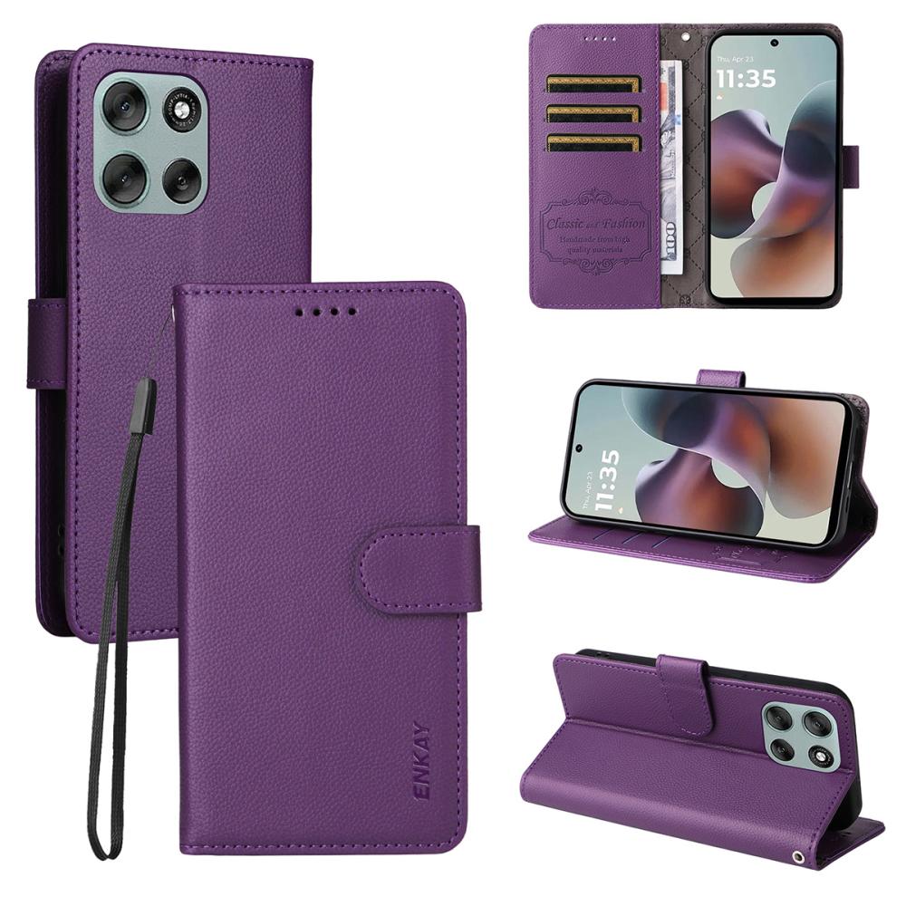 ENKAY ENKAY Motorola Moto G86 Power/G86 5G Fodral RFID Lila