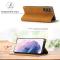 LC.IMEEKE LC.IMEEKE Samsung Galaxy S22 Plus Fodral Flip Läder Brun