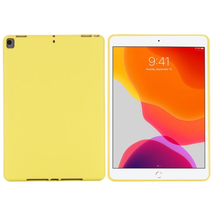 Bild 2,  iPad 10.2 2019/2020/2021, Air 10.5 2019 Skal Liquid Silikon Gul