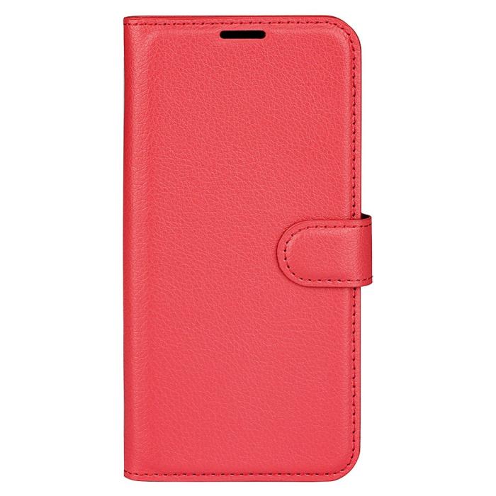 Bild 5,  Xiaomi Redmi Note 12 Pro 5G Fodral Litchi Läder Röd
