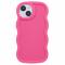  iPhone 14 Mobilskal Wavy Rosa