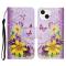  iPhone 14 Fodral Med Tryck Gula Blommor