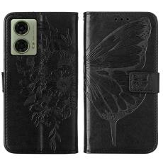  Motorola Moto G04 4G/G24 4G Butterfly Fodral Svart