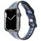  Apple Watch 42/44/45/46/49 mm CrystalFlex TPU Armband Mörk Blå