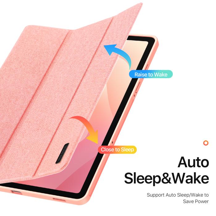 Bild 6, DUX DUCIS DUX DUCIS Galaxy Tab S11 Fodral DOMO Tri-Fold Rosa