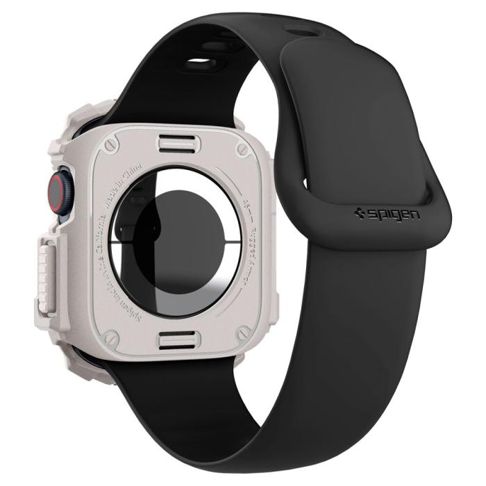 Bild 5, Spigen Spigen Apple Watch 11/10 46 mm Skal Rugged Armor Dune Beige