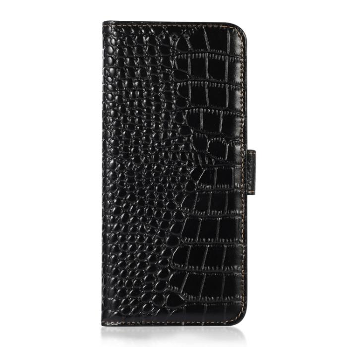 Bild 2,  Xiaomi 13 5G Fodral Krokodil Textur Läder Svart