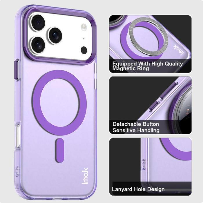 Bild 4, IMAK IMAK iPhone 17 Pro Max Skal MagSafe Anti Drop Lila