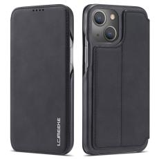 LC.IMEEKE iPhone 13 - LC.IMEEKE Retro Flip Fodral - Svart
