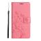  Samsung Galaxy S25 Edge Fodral Med Blommigt Tryck Rosa