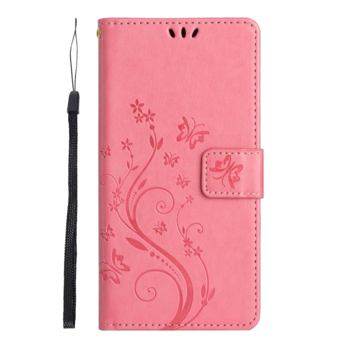 Bild 6,  Samsung Galaxy S25 Edge Fodral Med Blommigt Tryck Rosa
