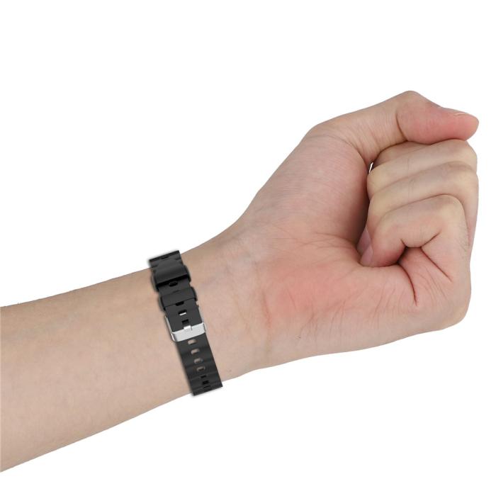 Bild 6,  Huawei Watch GT 6 41 mm / 5 Pro 42 mm Armband Silikon Svart