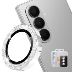 ENKAY ENKAY Samsung Galaxy Z Fold 8 Ultra Linsskydd Glitter Silver