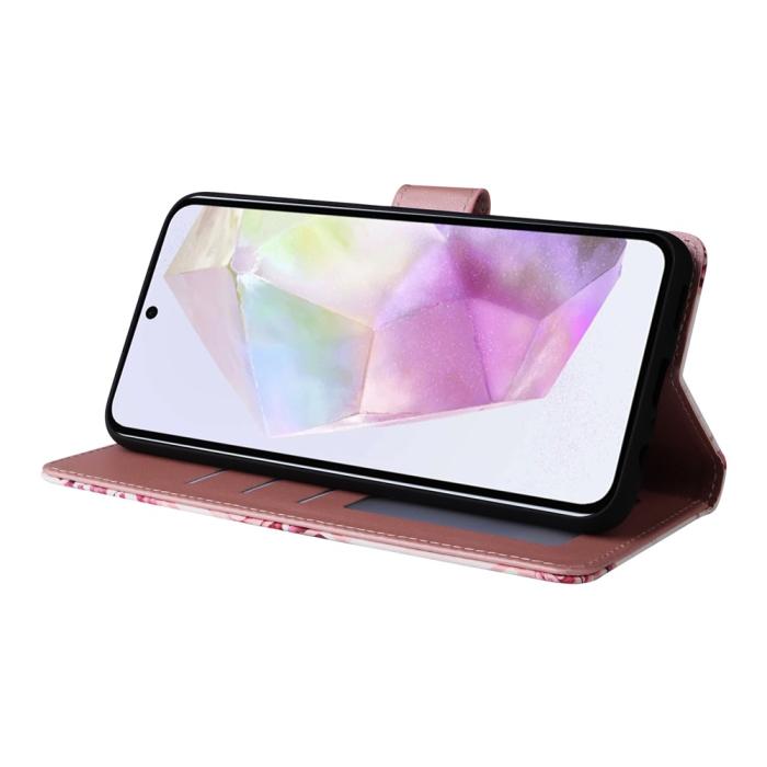 Bild 3,  Samsung Galaxy A17 / A26 Fodral Läder Marmor Rosa