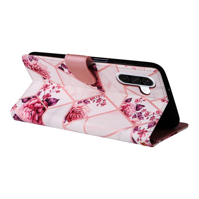 Bild 4,  Samsung Galaxy A17 / A26 Fodral Läder Marmor Rosa