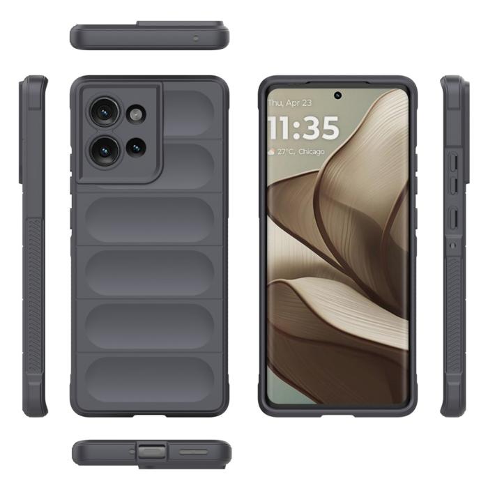 Bild 2,  Motorola Edge 50 Skal Magic Shield Grå